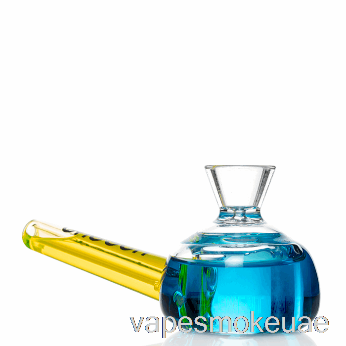 Vape Uae Cheech Glass أنبوب يدوي مزدوج قابل للتجميد باللون الأزرق / الأخضر